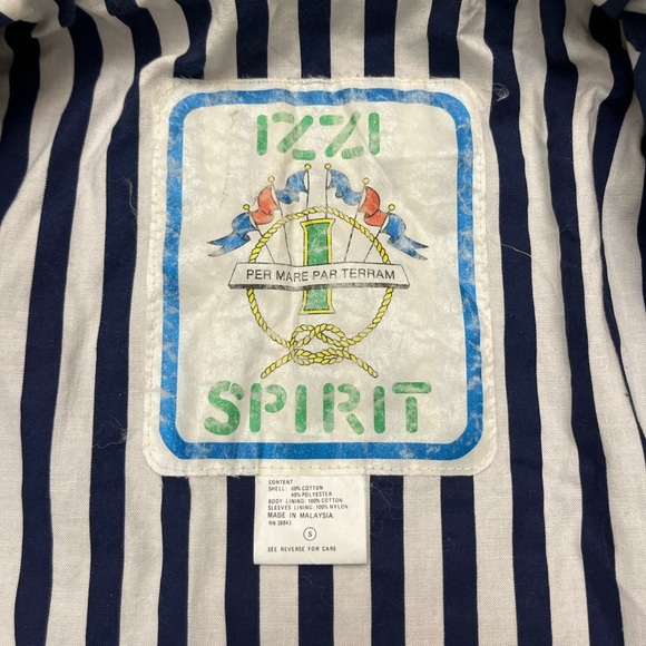 Izzi Spirit Jacket Size Small Nautical Yacht Club Beach Regatta Vintage 80’s GUC - Picture 9 of 12